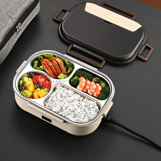 Home Plug-in Self-heating Compartment Lunch Box